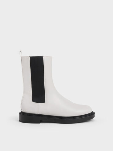 Classic Chelsea Boots, White, hi-res