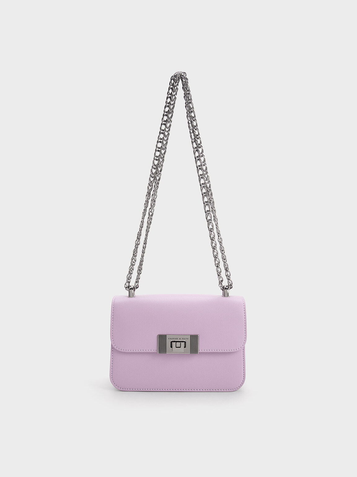 Alia Chain-Strap Crossbody Bag, Purple, hi-res
