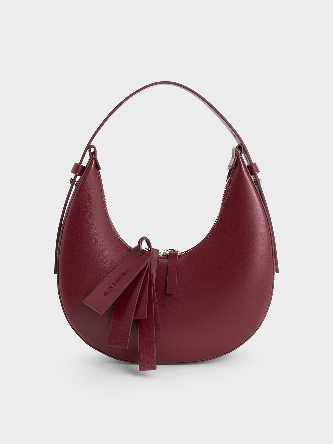 Dark Red Leather Bag w/ Tassel, Fashion Purse, Everyday Handbag, Anabella -  Fgalaze Genuine Leather Bags & Accessories