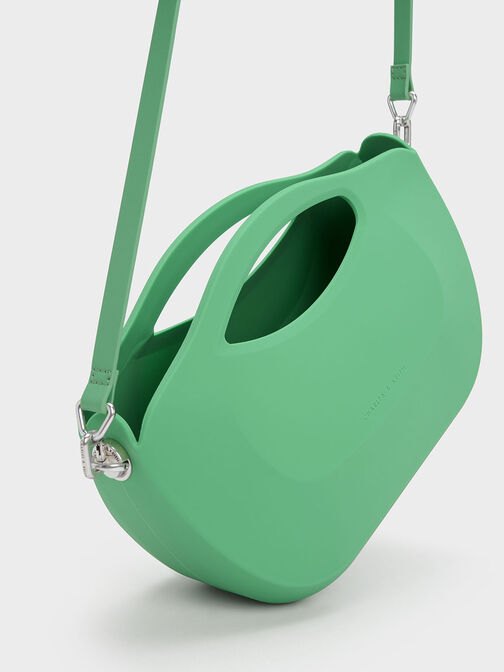 Cocoon Curved Handle Bag, Green, hi-res
