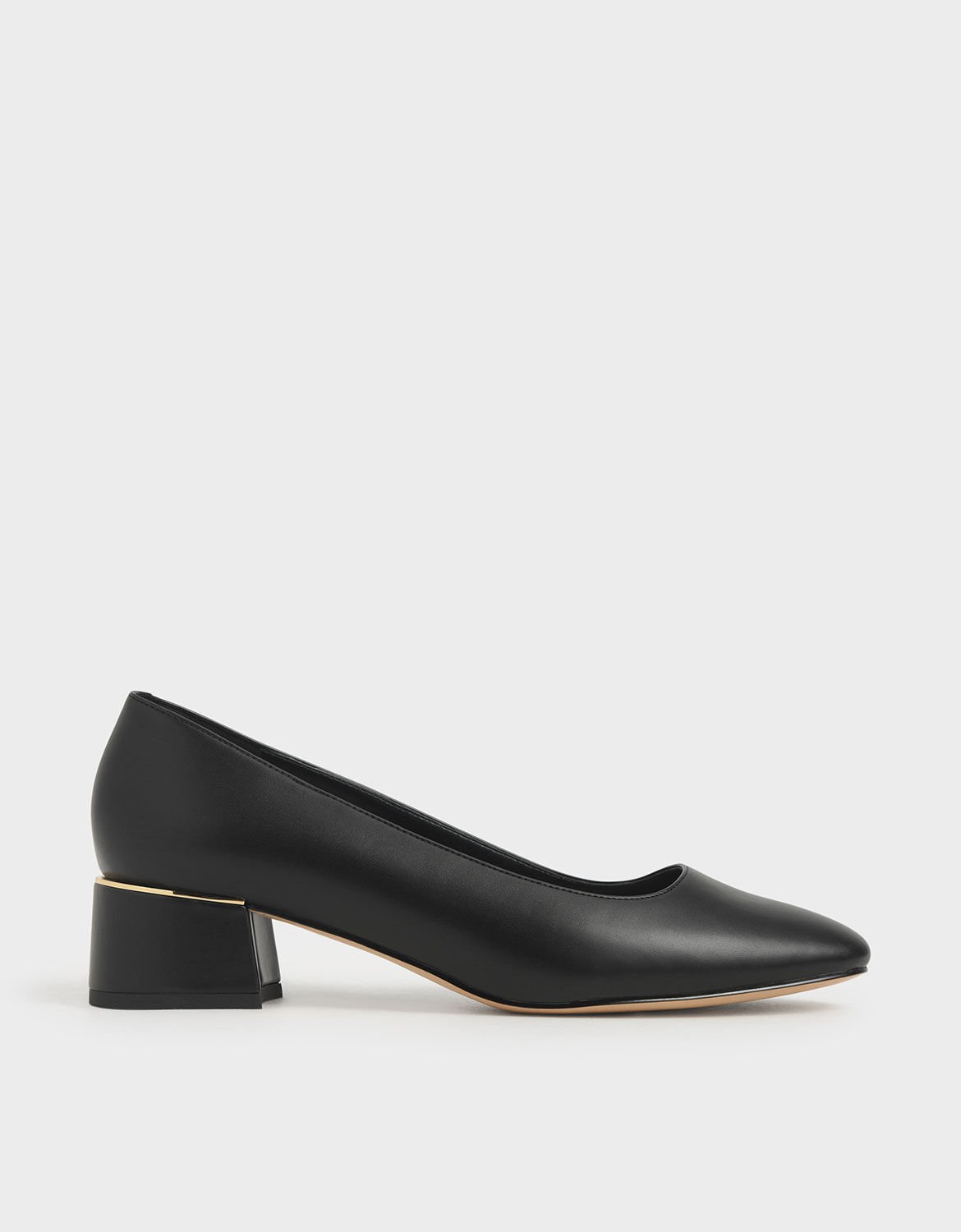 cheap black block heels