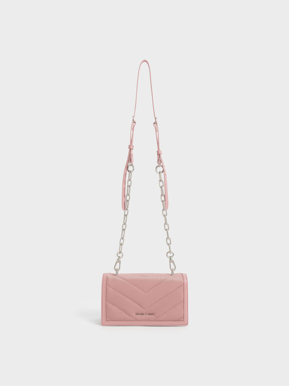 The Anniversary Series: Sonia Recycled Nylon Padded Wallet​, Pink, hi-res