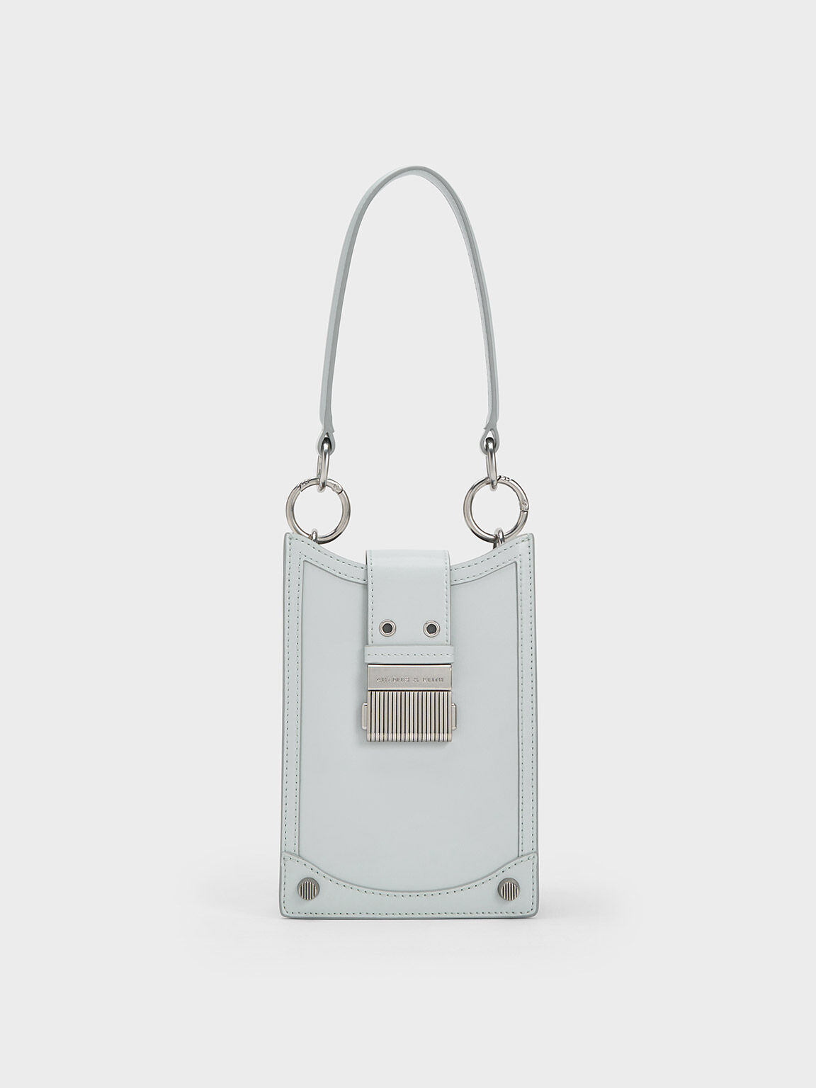 Winslet Belted Phone Pouch, Light Grey, hi-res