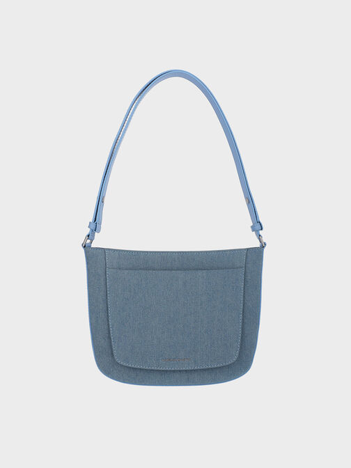 Irie Denim Shoulder Bag, Denim Blue, hi-res