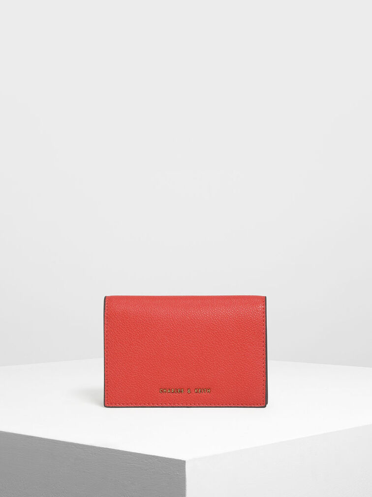 Classic Fold Wallet, Red, hi-res