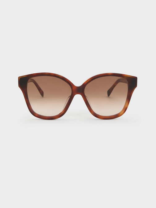 Tortoiseshell Recycled Acetate Classic Butterfly Sunglasses, T. Shell, hi-res