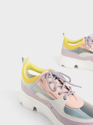 See-Through Chunky Sneakers, Lilac, hi-res