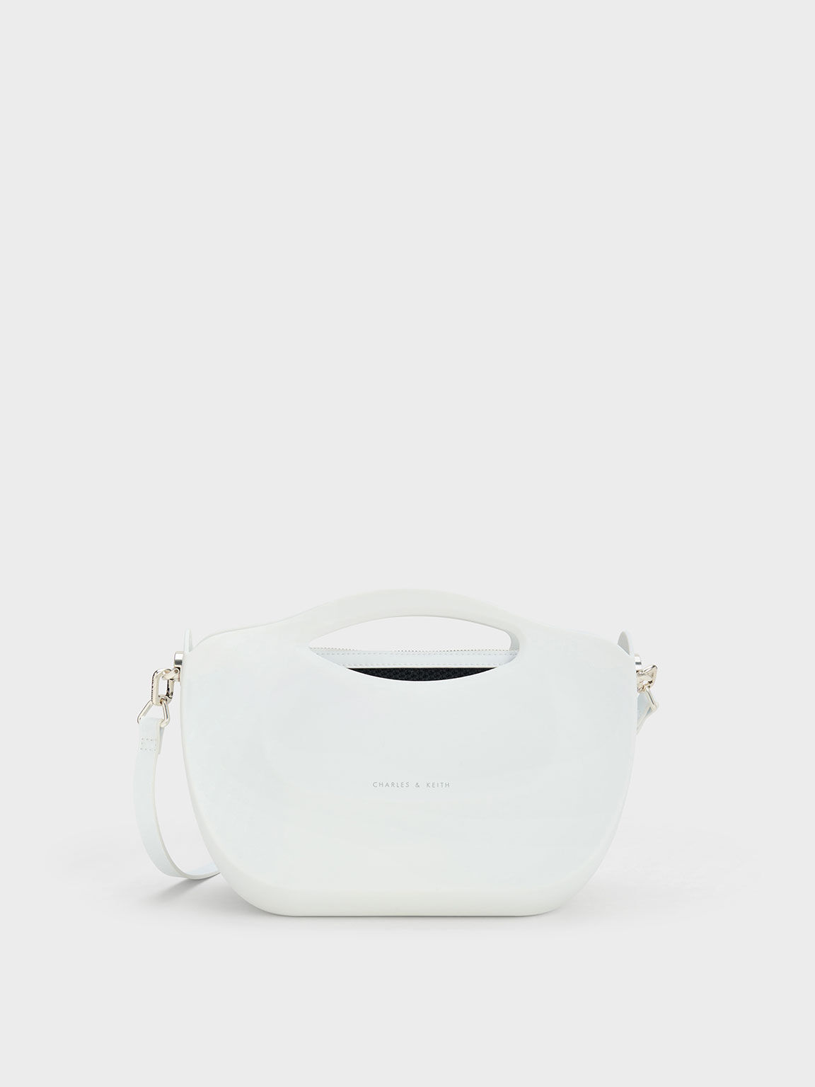 Cocoon Curved Handle Bag, White, hi-res