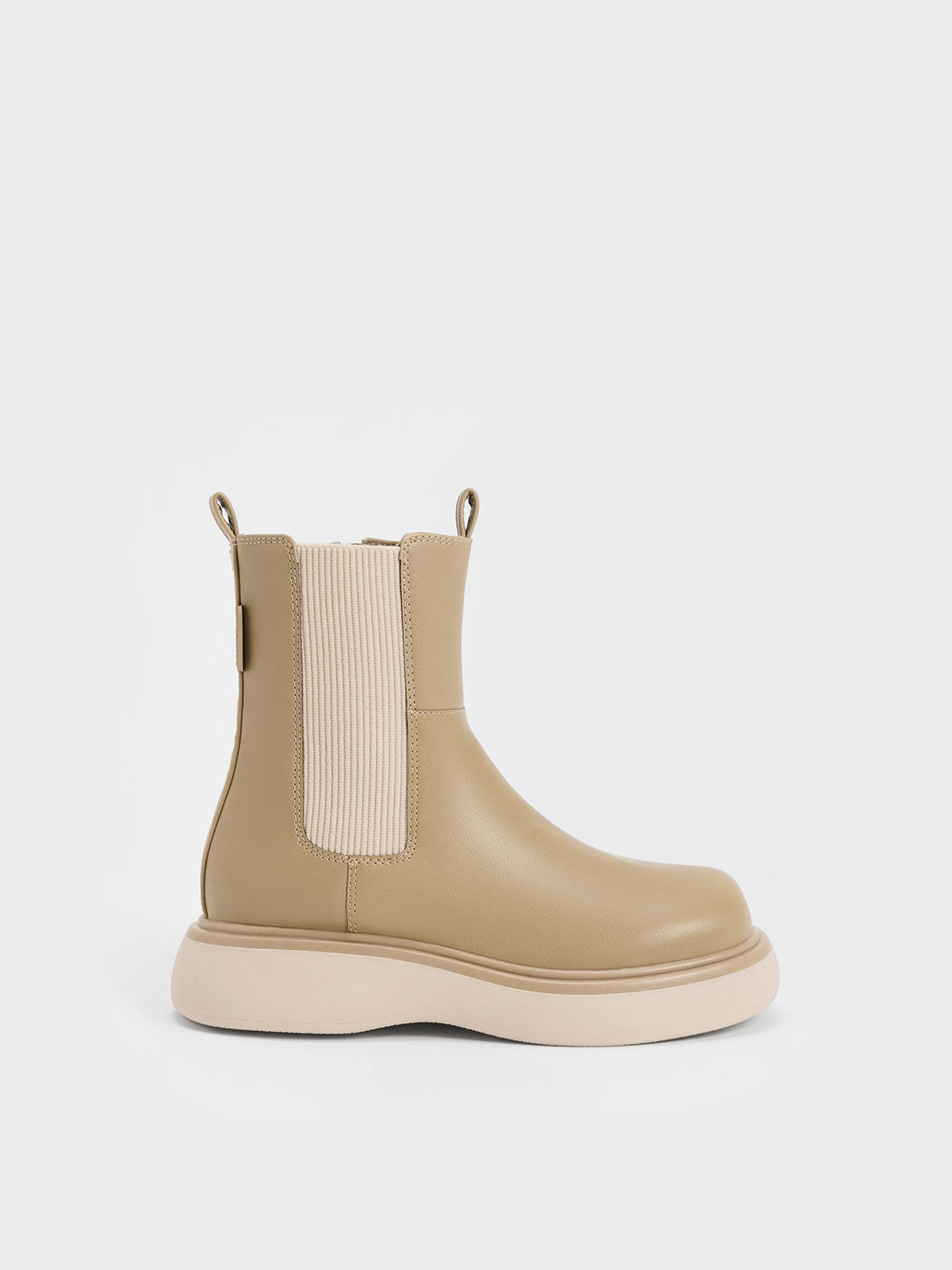 Double Pull Tab Chelsea Boots, Sand, hi-res