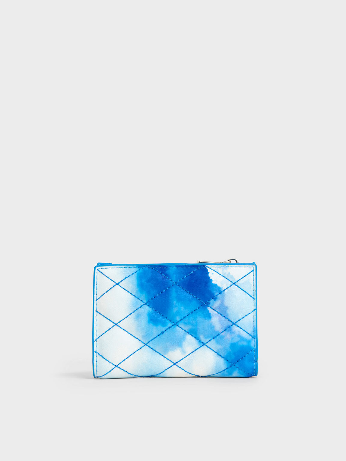 Lillie Cloud-Print Quilted Mini Wallet, Multi, hi-res