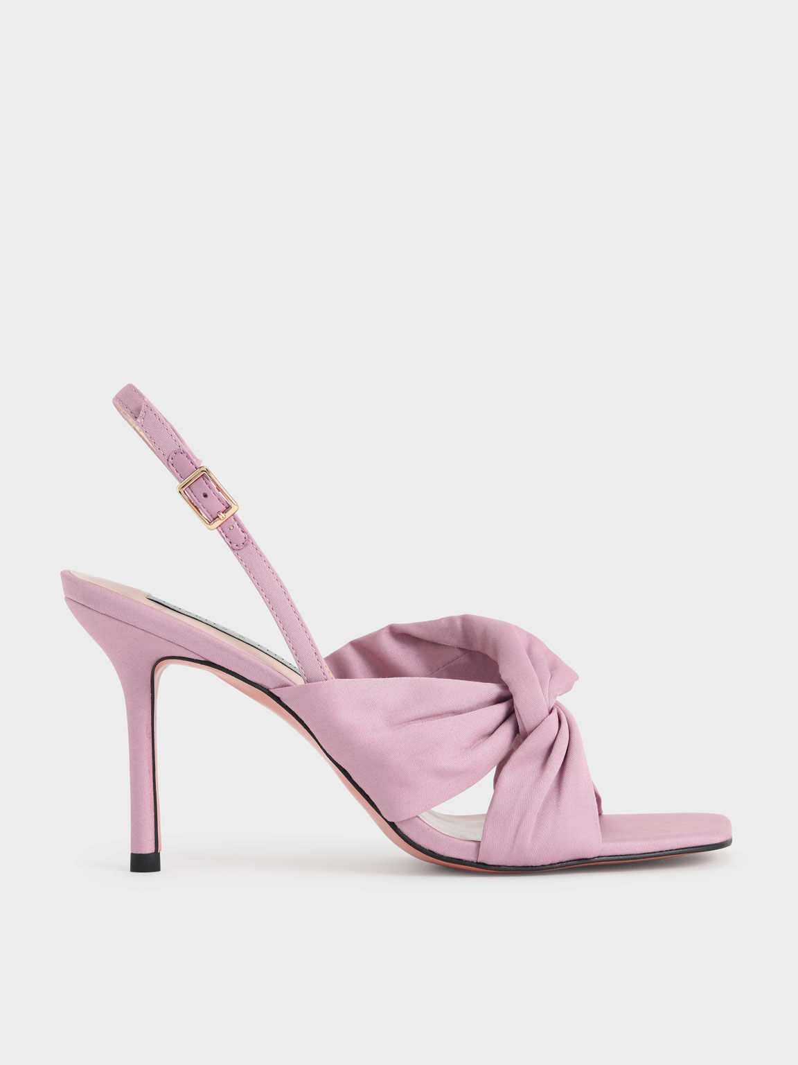 Light Pink Cotton Knotted Slingback 