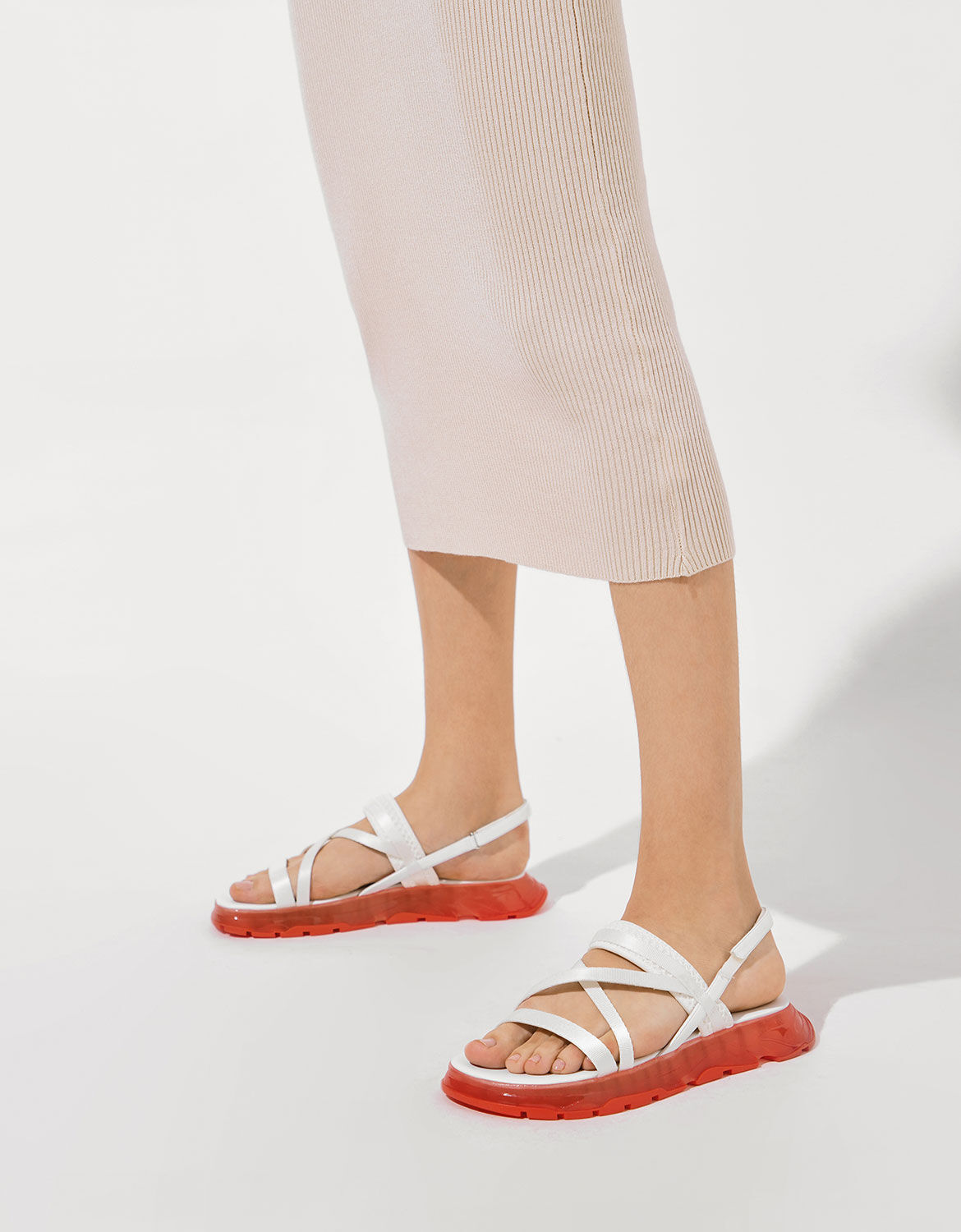 flatform slip on sandals