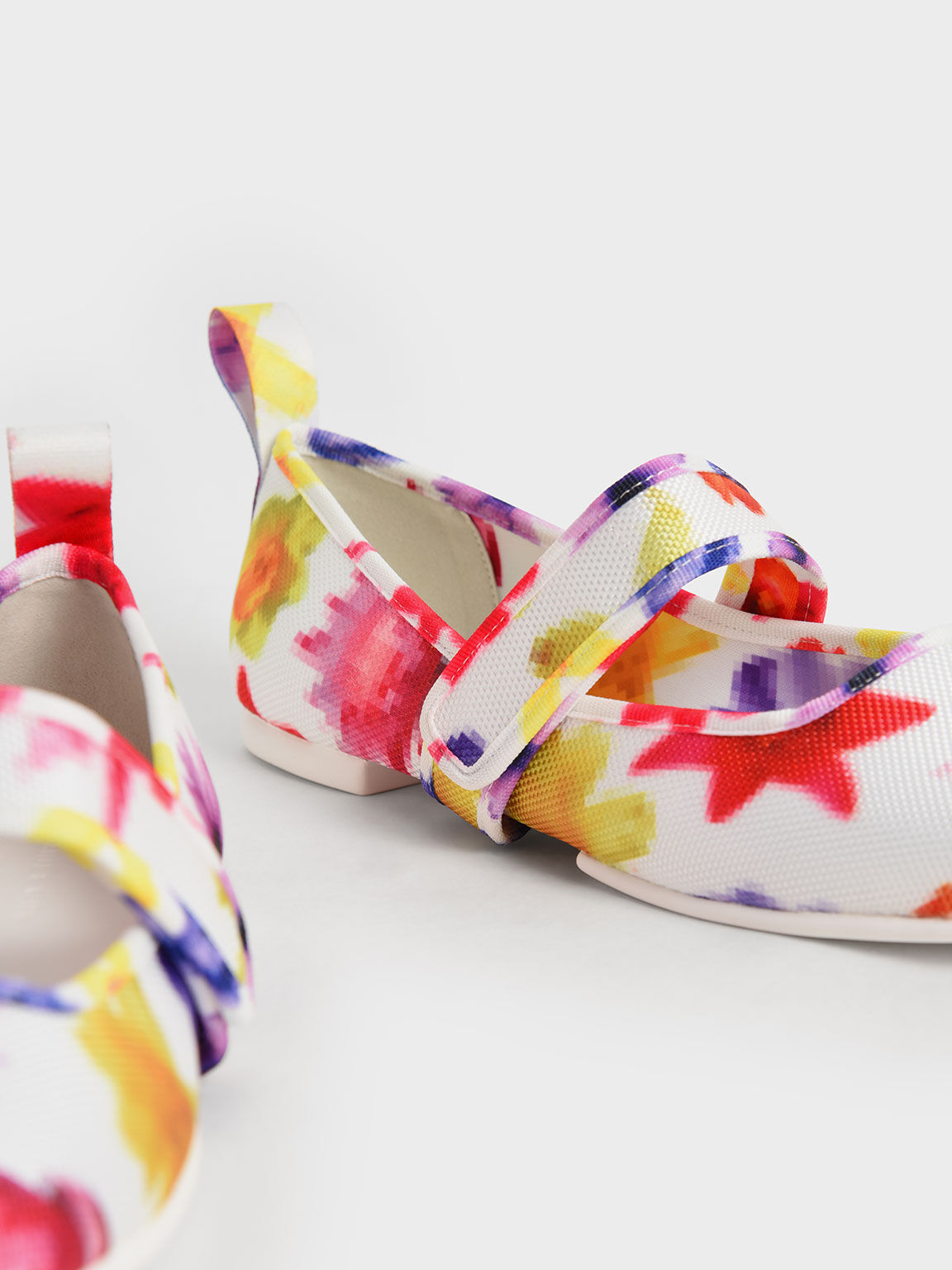 Nori Recycled Polyester Printed Mary Jane Flats, Multi, hi-res