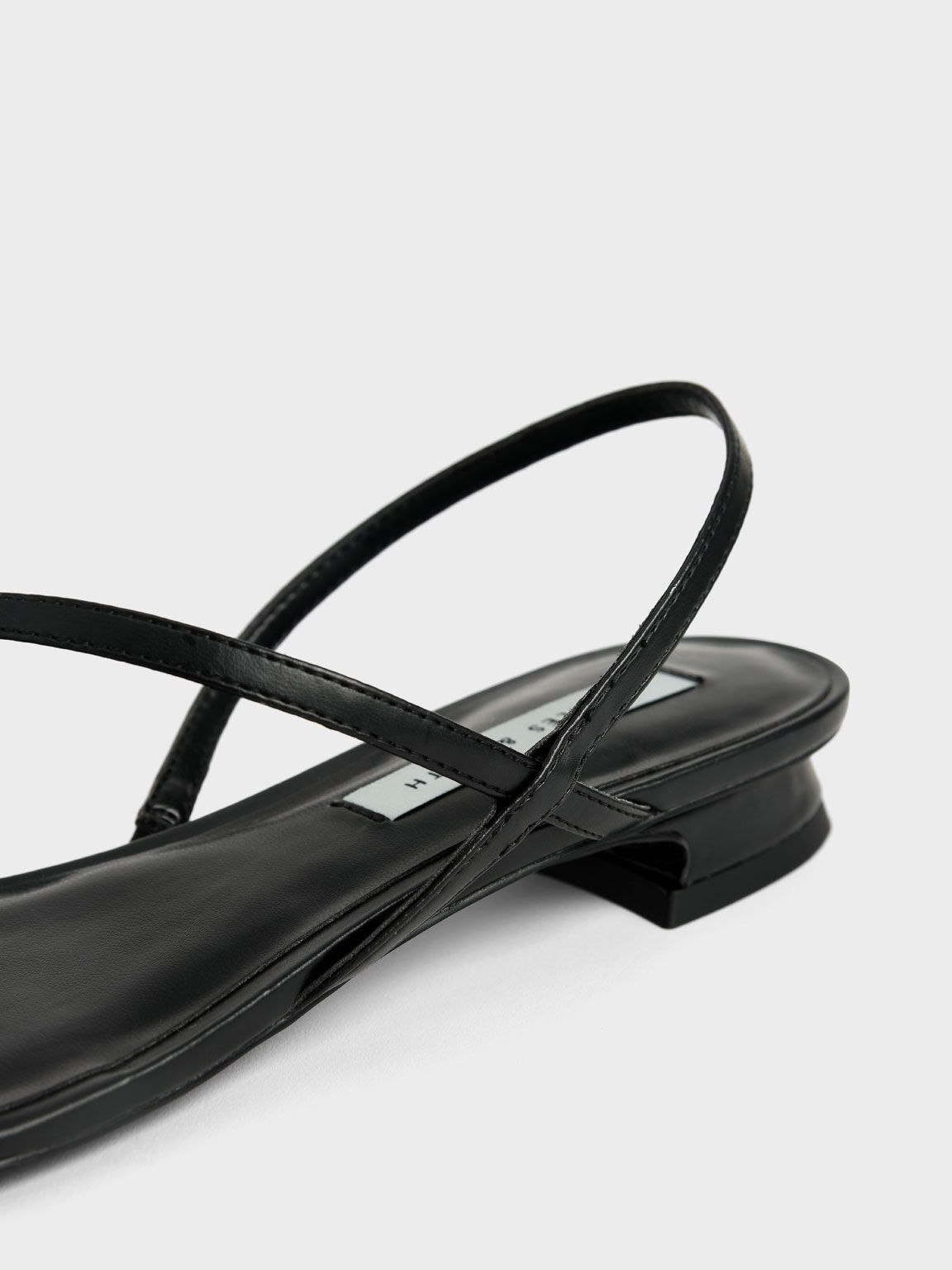 Gem-Embellished Strappy Sandals, Black, hi-res