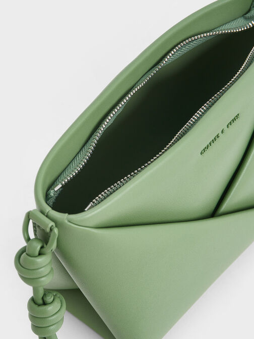 Midori Geometric Crossbody Bag, Green, hi-res