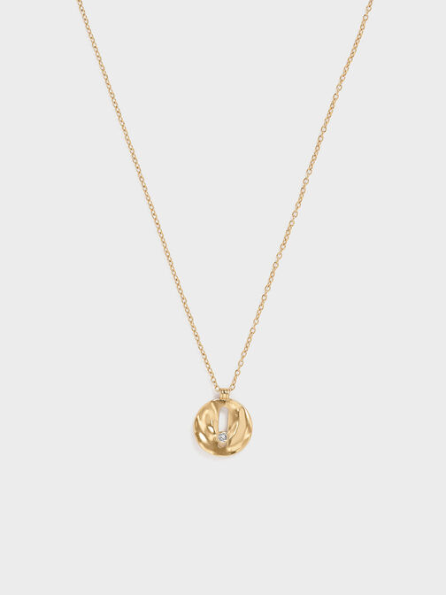 Medal Necklace, Dorado pulido, hi-res