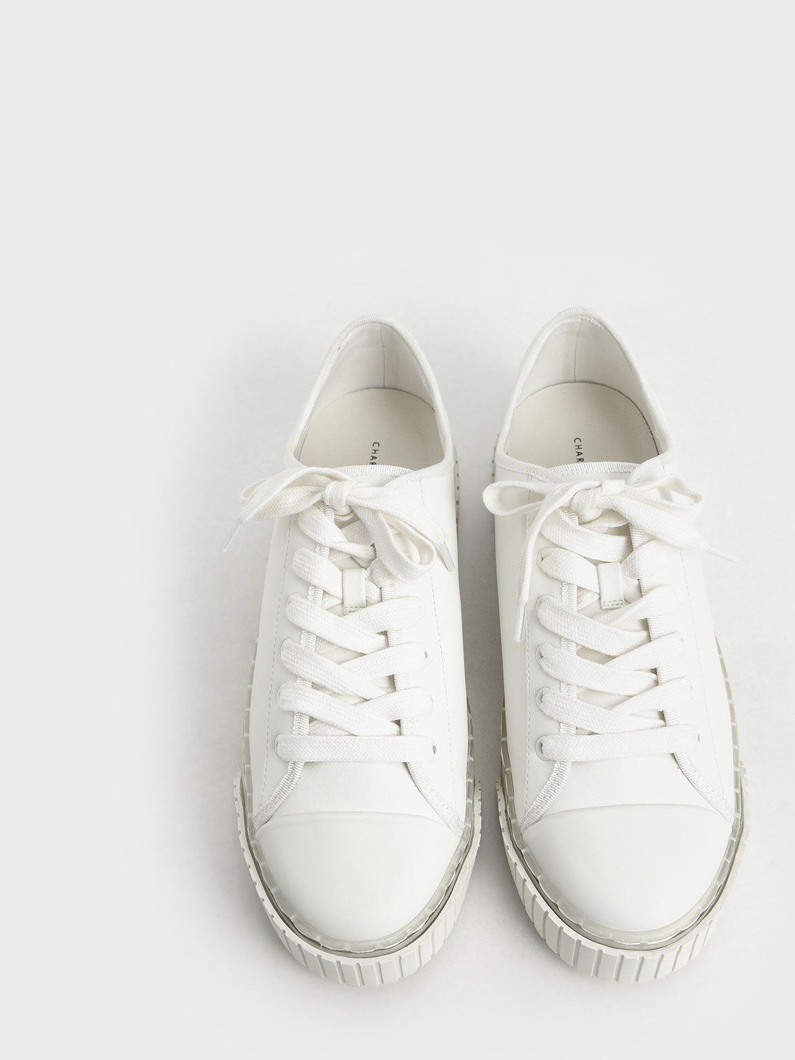 Platform Sneakers, White, hi-res