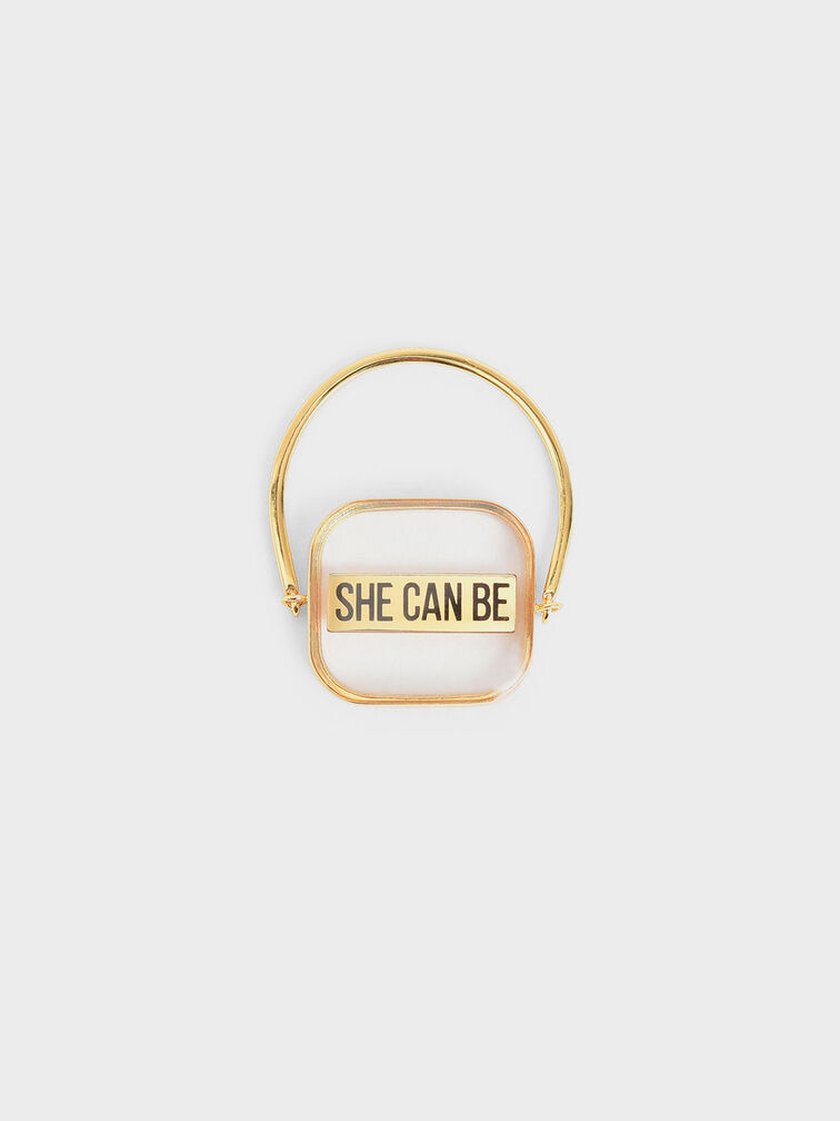 The Purpose Collection -  'She Can Be' Ring, Gold, hi-res