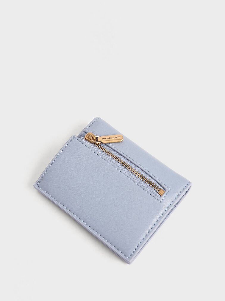 Bi-Fold Small Wallet, Light Blue, hi-res