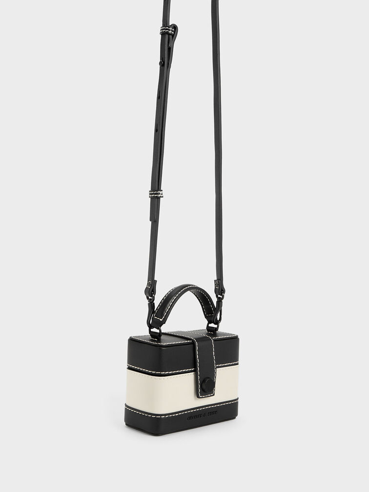 Mini Bronte Contrast Trim Top Handle Bag, Multi, hi-res