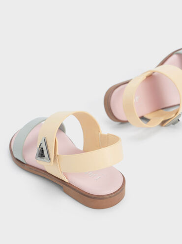 Sandales à détail métallique bicolores Trice - Enfant, Multicolore, hi-res