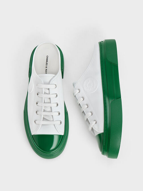 Zapatillas deportivas Kay slip-on bicolor, Verde, hi-res