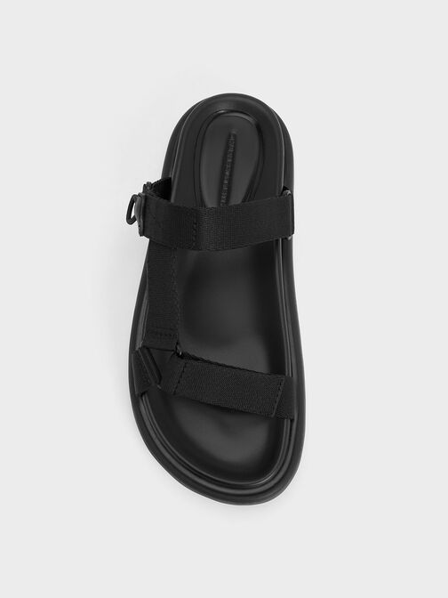 Sandales sportives Maisie, Noir Texturé, hi-res