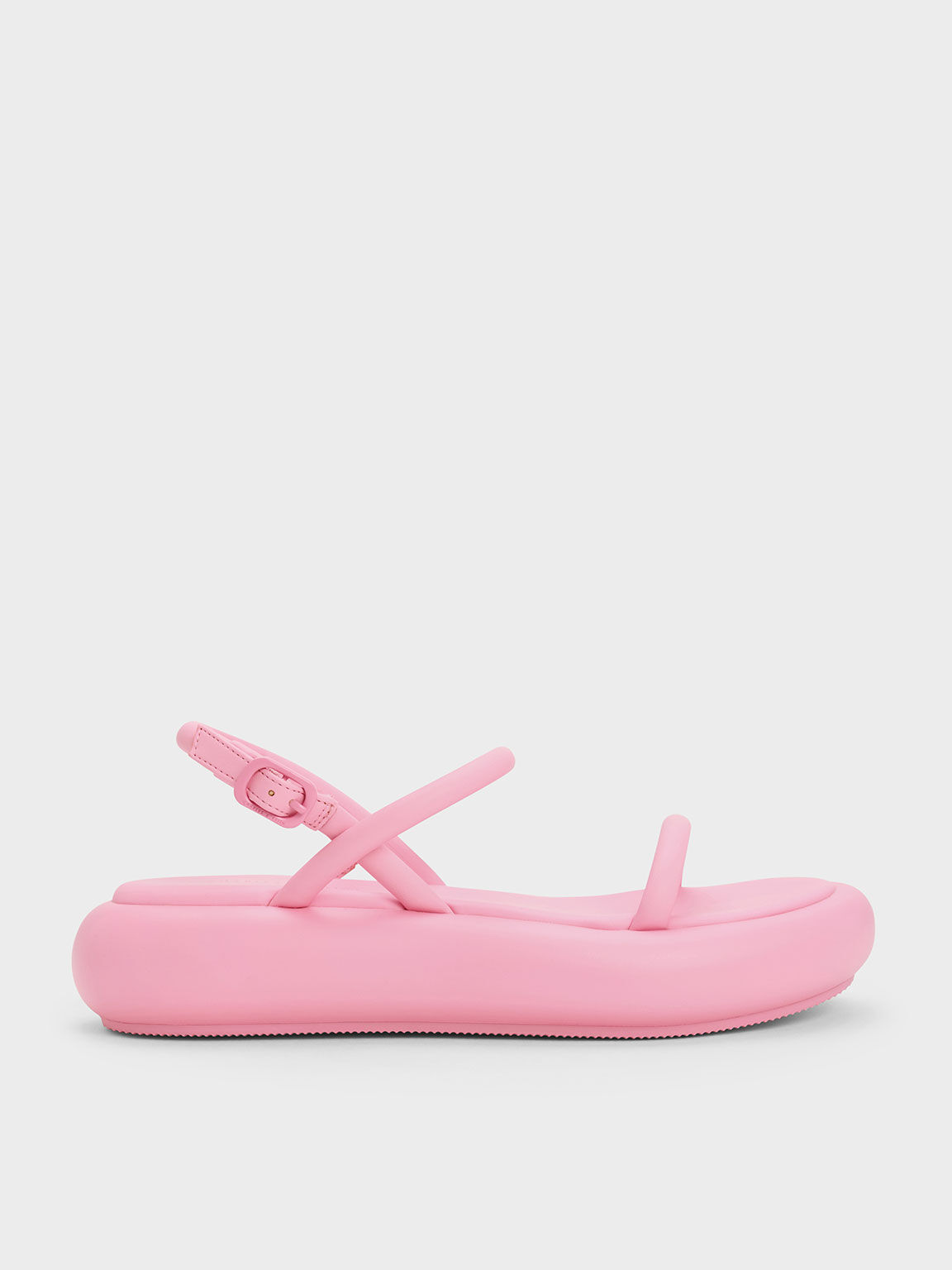 Keiko Padded Flatform Sandals, Pink, hi-res