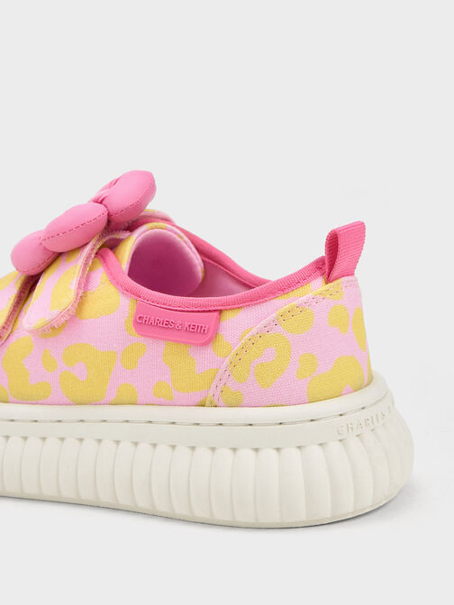 Zapatillas deportivas con estampado de flores Puffy para niña, Rosa pálido, hi-res