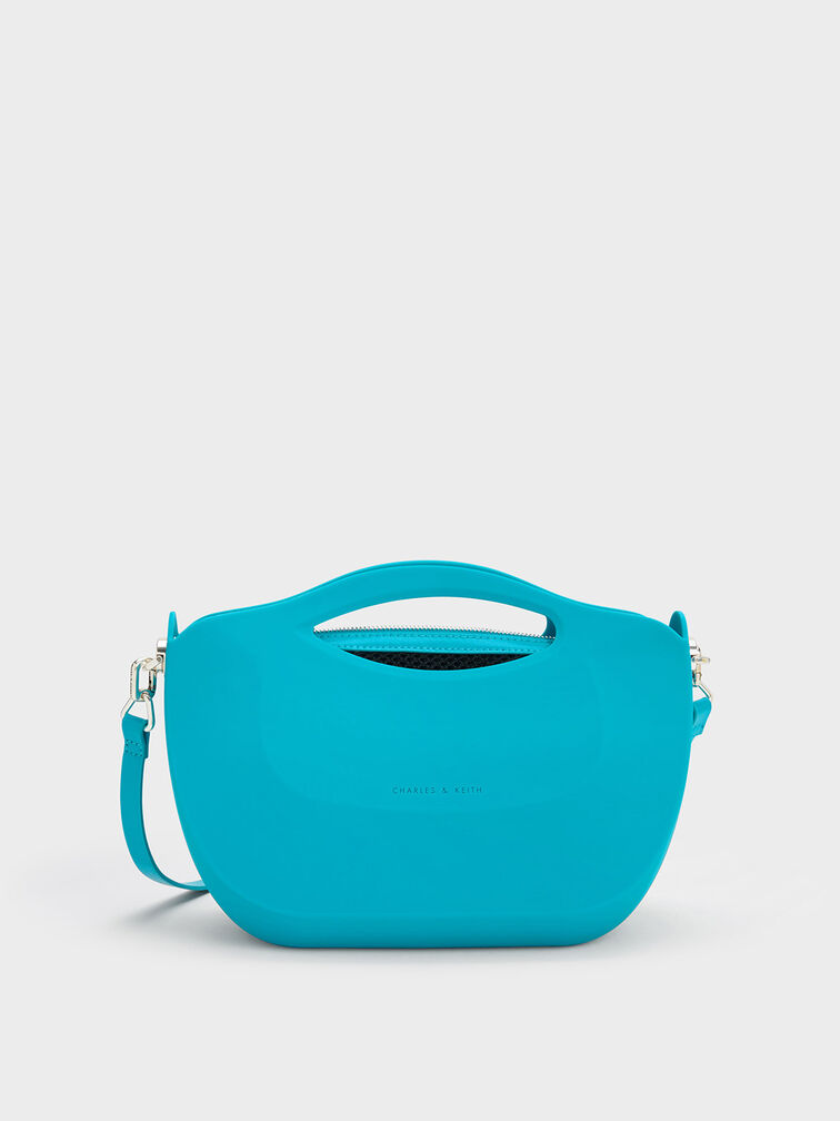 Cocoon Curved Handle Bag, Blue, hi-res