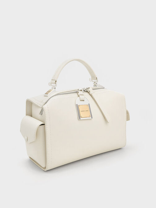 Austen Top Handle Bag, Cream, hi-res