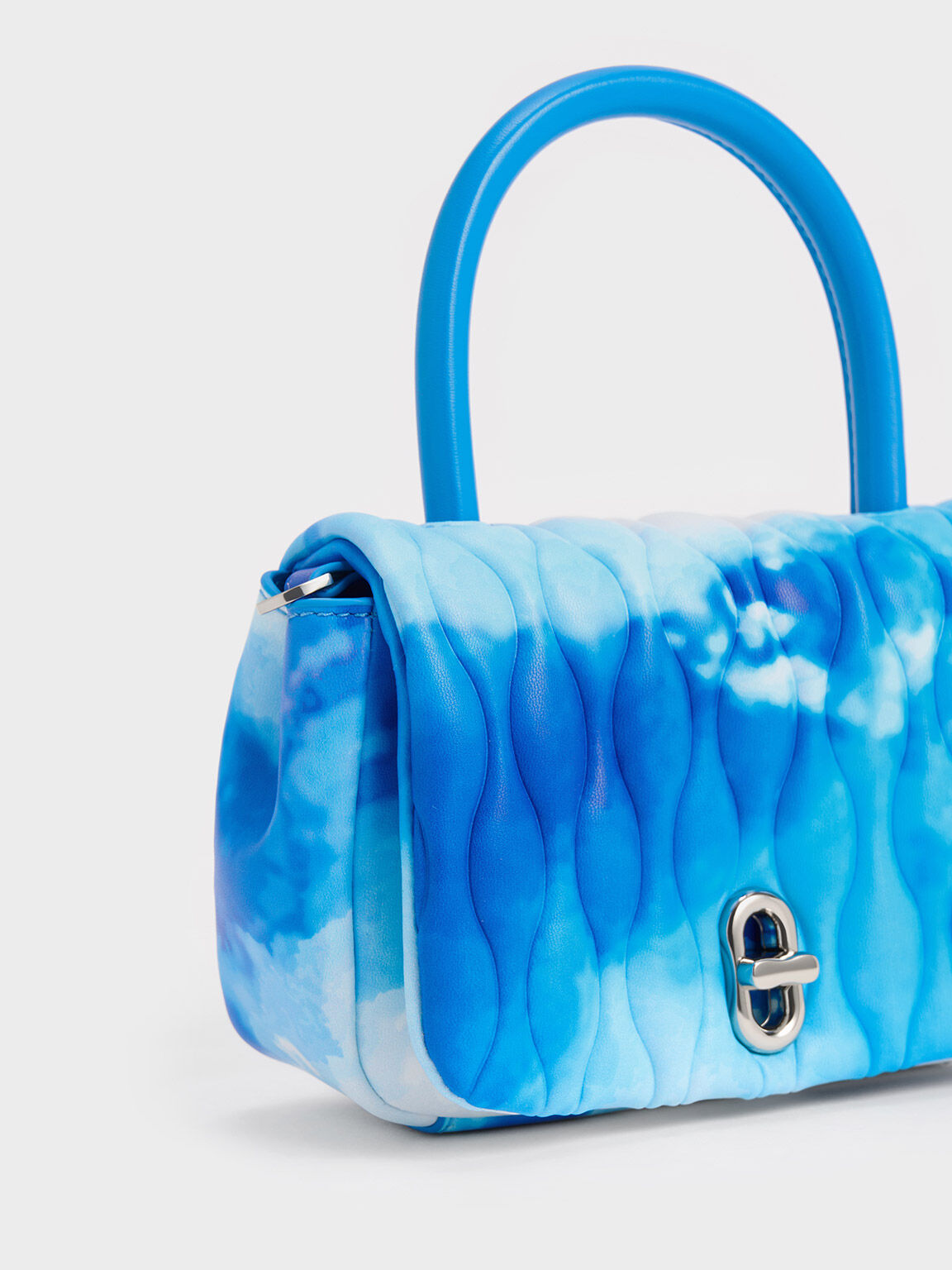 Iva Cloud-Print Boxy Top Handle Bag, Multi, hi-res