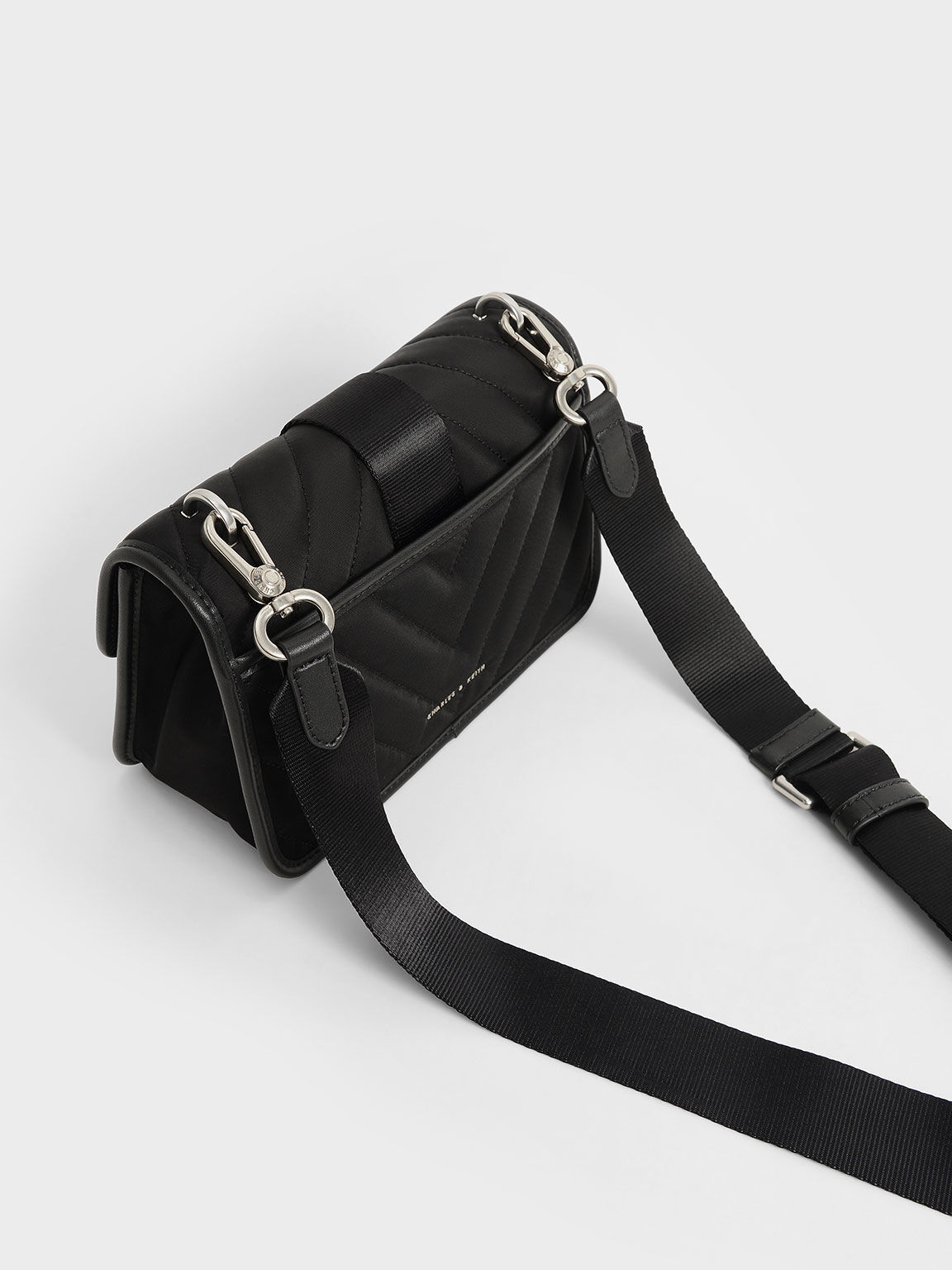 The Anniversary Series: Sonia Recycled Nylon Padded Bag, Black, hi-res