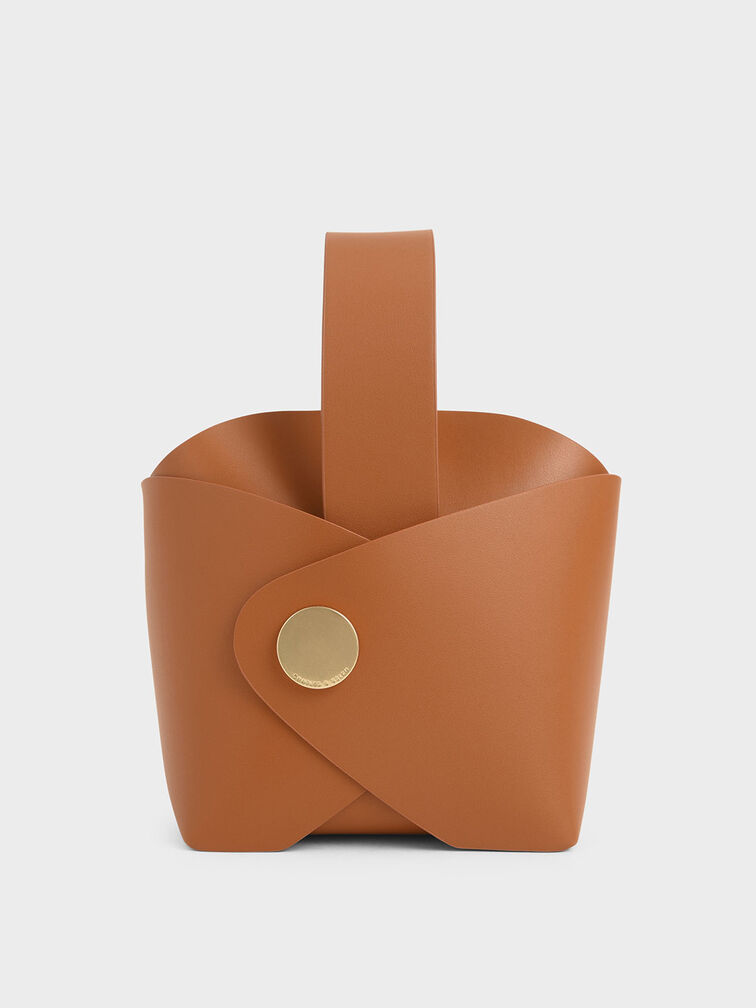 Mini Bucket Bag, Tan, hi-res