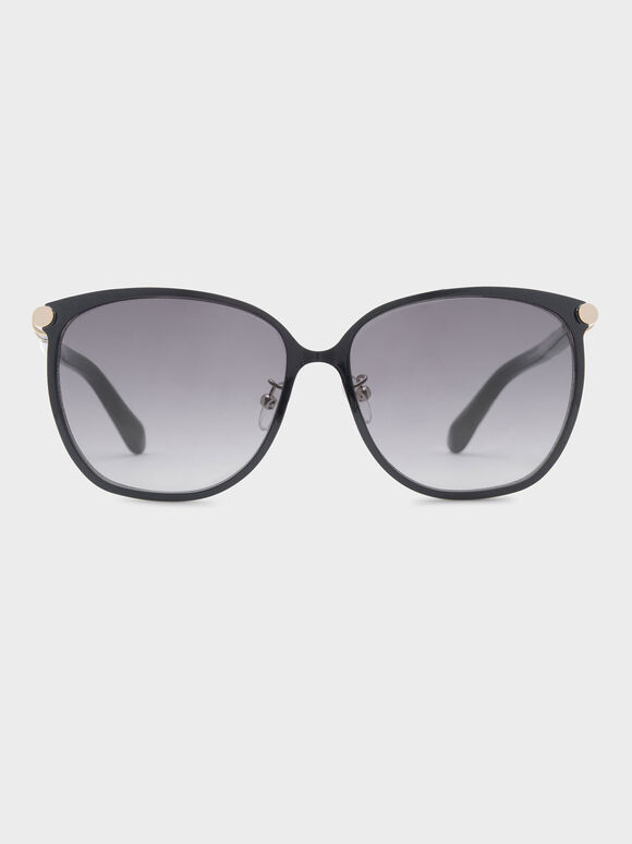 Oversized Sunglasses, Black, hi-res
