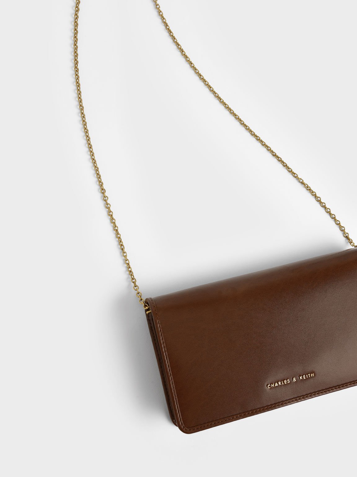 Cognac Long Wallet - CHARLES & KEITH CH
