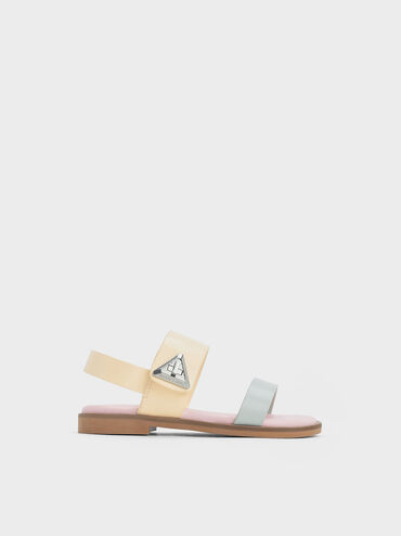 Sandales à détail métallique bicolores Trice - Enfant, Multicolore, hi-res