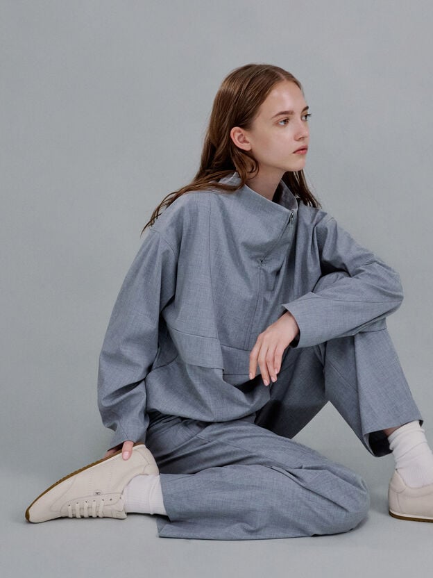 Jace Sneakers aus Leder, Kreidewei&szlig;, hi-res