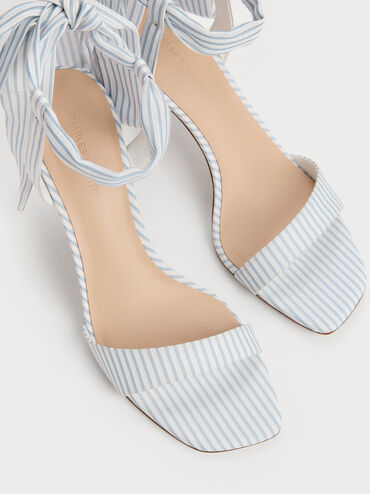 Eliana Striped Tie-Around Heels, Multi, hi-res