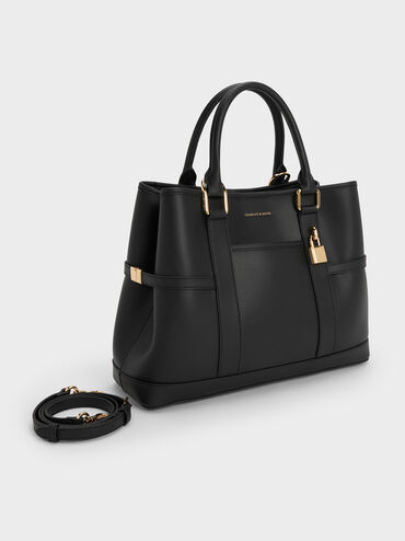 Scottie Tote Bag, Black, hi-res