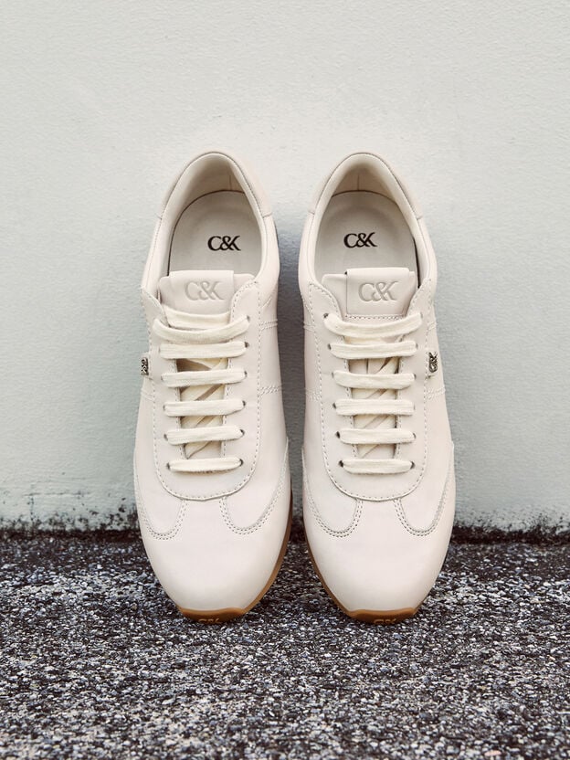 Jace Sneakers aus Leder, Kreidewei&szlig;, hi-res
