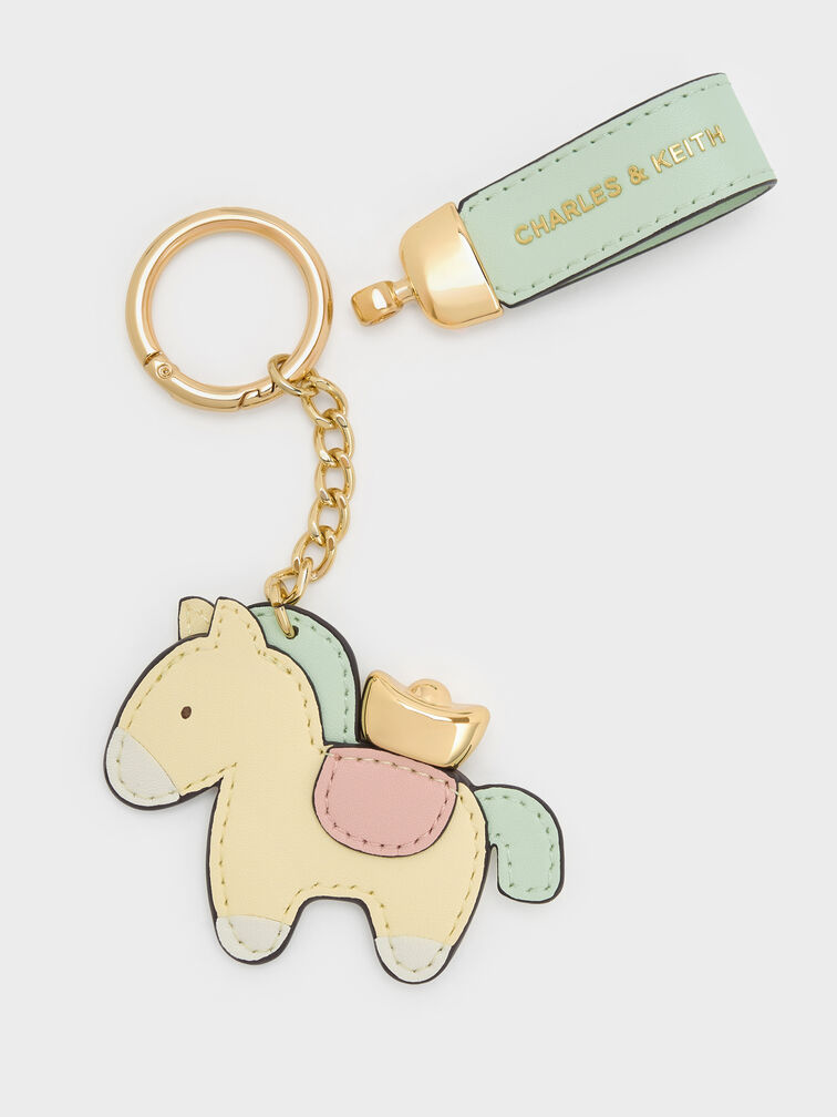 Horse With Gold Ingot Charm, Multi, hi-res