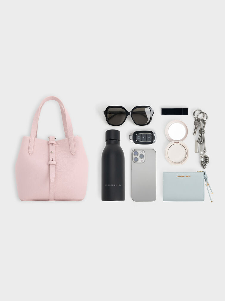 Sac seau ceintur&eacute; Beryl, Rose doux, hi-res