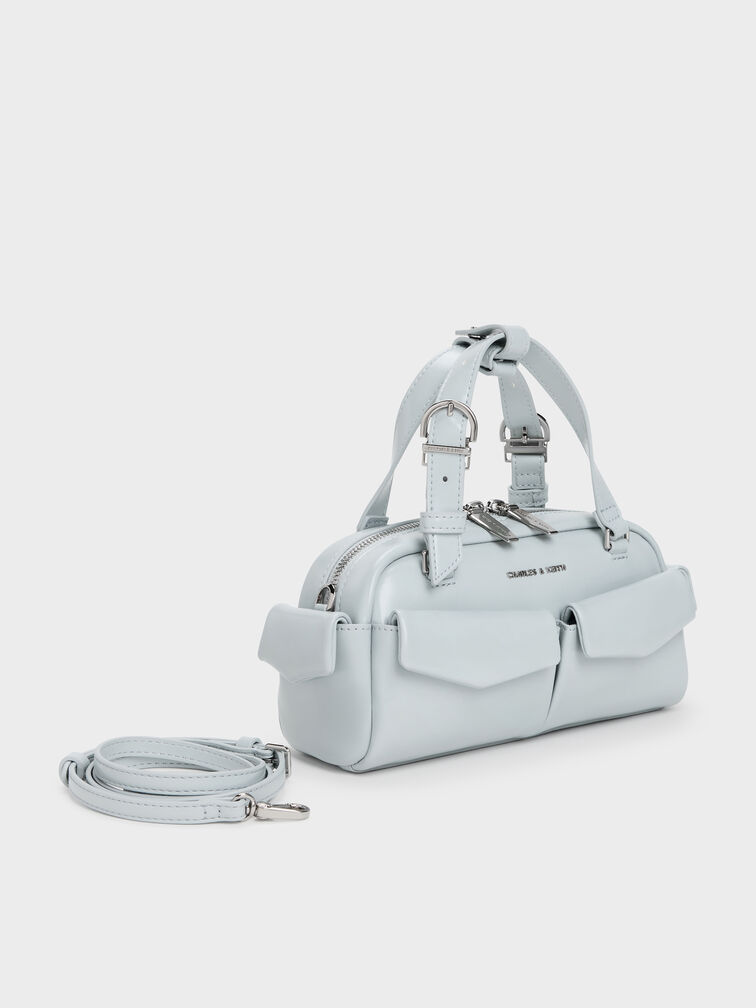 Sac bowling multi-poches Rachel, bleu layette, hi-res