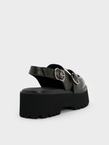 Eliot Platform Slingback Loafers, Grey, hi-res