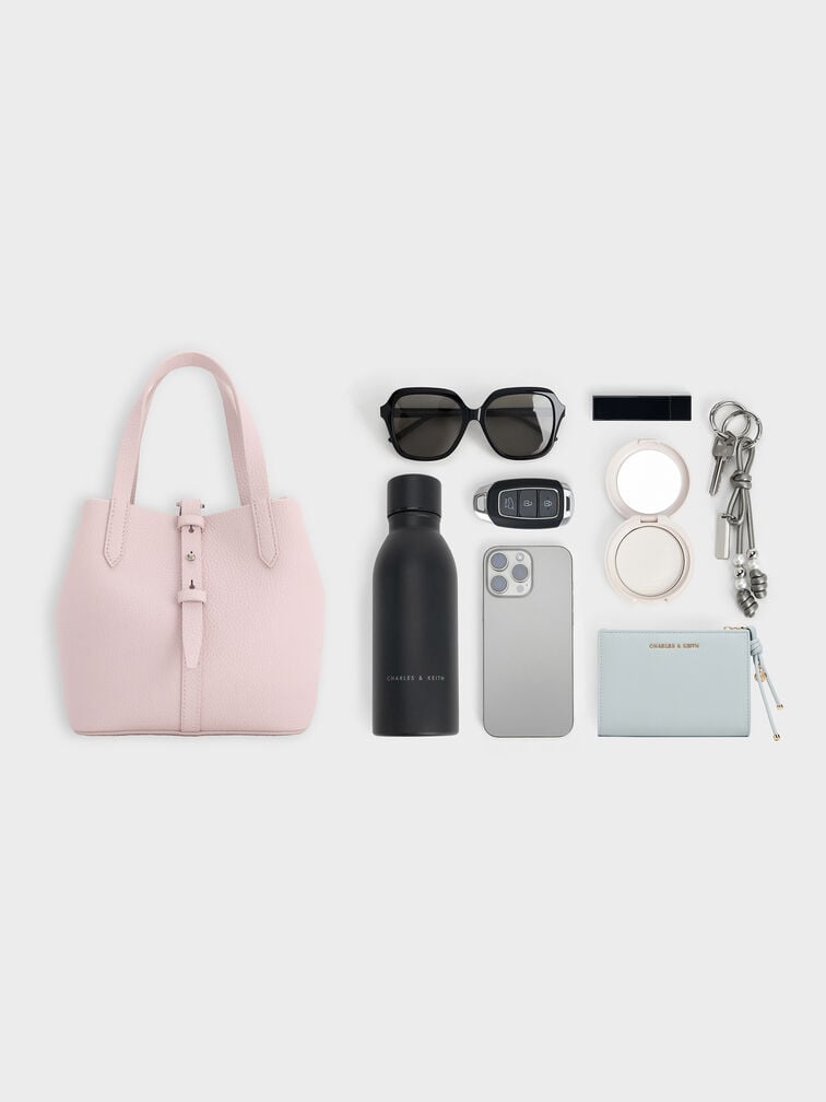 Sac seau ceintur&eacute; Beryl, Rose doux, hi-res