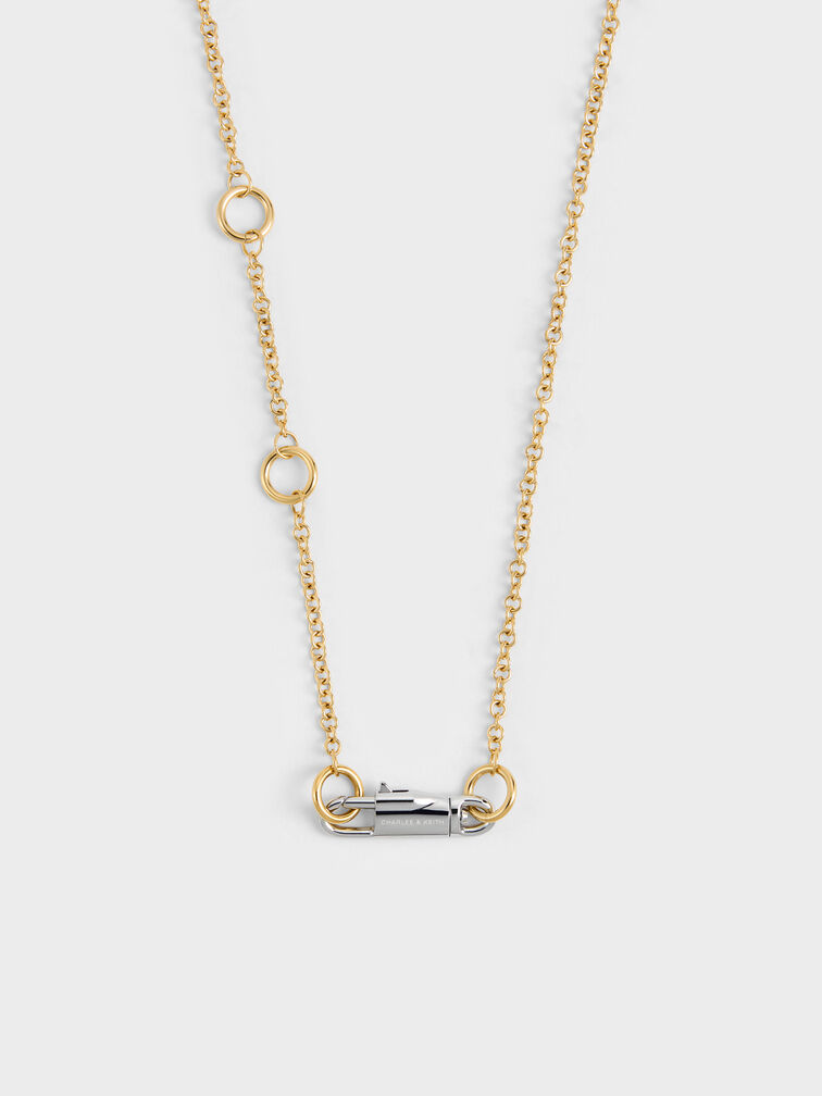 Delfina Two-Tone Halskette, Multi, hi-res