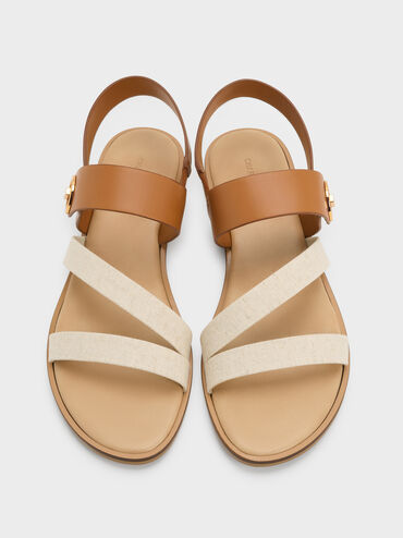 Yara Strappy Sandals, Caramel, hi-res