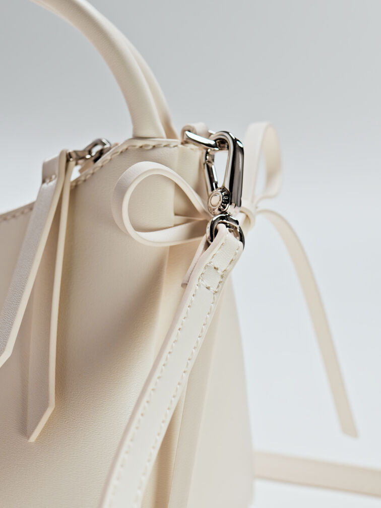 Sac &agrave; main &agrave; n&oelig;ud Hazel, Cr&egrave;me, hi-res