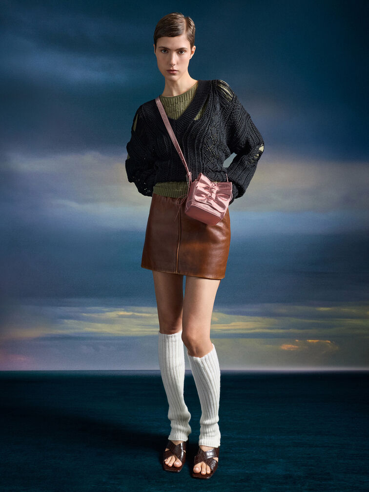 Kadee Mini-Tasche mit Rüschen, Aura Pink, hi-res